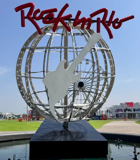 Fotografia do portfólio profissional em contexto do Rock in Rio